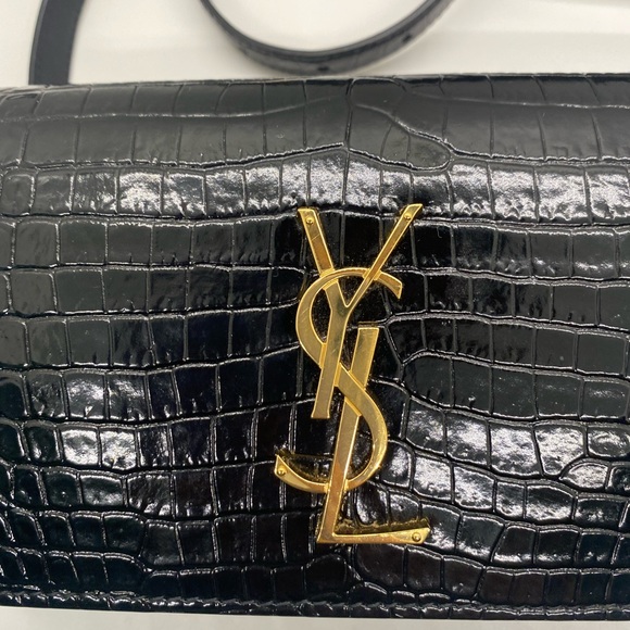 Yves Saint Laurent Bags Ysl Kate Belt Bag In Crocodileembossed